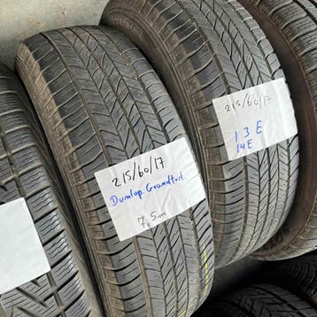 2 x Dunlop 215-60-17 Zomerbanden 7,5mm, 17 inch, Ophalen of Verzenden, Band(en), Personenwagen