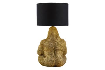 Tafellamp KING APE 55 cm met goudkleurige en zwarte kap -, Ophalen of Verzenden, Nieuw