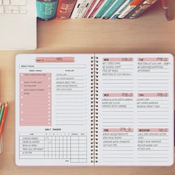 A5 Weekplanner Agenda - Ongeprikte Spiral Notebook voor Dage, Verzenden, Nieuw in verpakking