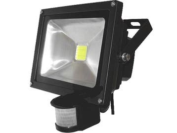 20W LED / PIR schijnwerper Koud Wit / 6500K, Ophalen of Verzenden, Nieuw