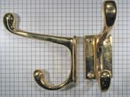 Hoed en jashaak messing, Huis en Inrichting, Woonaccessoires | Kapstokken, Verzenden, Nieuw