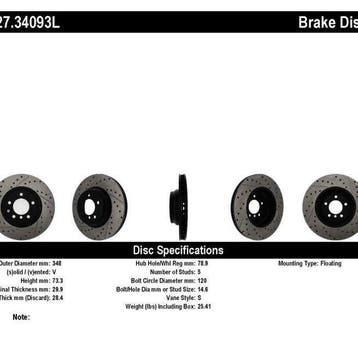 StopTech 07-09 BMW 335 (E90/E92/E93) Slotted & Drilled Left, Ophalen of Verzenden, Nieuw