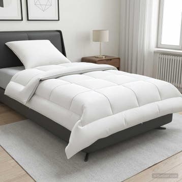 vidaXL Dekbed en Kussen Set 2 st 155x200 cm Zomer 200 GSM, Verzenden, Nieuw, Wit