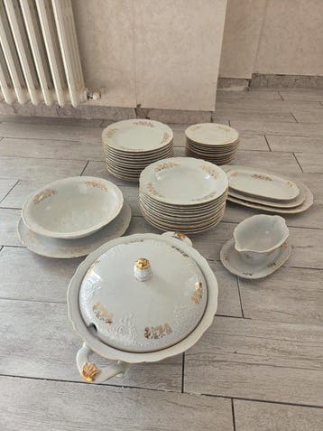 Tafelservies voor 12 (43) - Porselein - Zeh Scherzer Beieren, Antiek en Kunst, Antiek | Meubels | Tafels