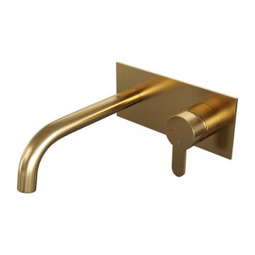 Brauer Gold Edition Inbouw Wastafelmengkraan met Gebogen, Ophalen of Verzenden, Nieuw