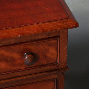 Engels mahoniehouten Victoriaans bureau ca 1870 met 8 laden, Antiek en Kunst, Ophalen of Verzenden