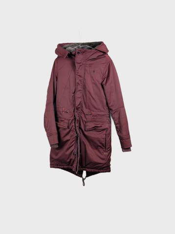 PMJ Pufferjassen Dames maat WS / Long Rood Vintage, Ophalen of Verzenden, Nieuw