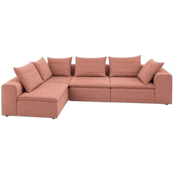 Elementenbank Zacht Roze - Modulaire bank, 100 tot 125 cm, 300 cm of meer, Ophalen of Verzenden, Zo goed als nieuw