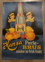 Hansa - Perle-Brus – Manifesto pubblicitario vintage bevanda