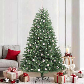 vidaXL Kunstmatige Inklapbare Kerstboom Groen 210 cm PVC en, Verzenden, Nieuw