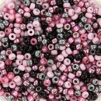 c.a. 5 gram Miyuki rocailles 11/0 - Mix pink candy mix84, Hobby en Vrije tijd, Ophalen of Verzenden, Nieuw, Kraal