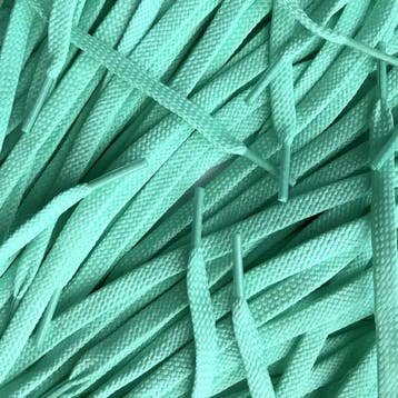 Grove Asics veters - Mint • 120  cm x 8 mm, Kleding | Heren, Schoenen, Ophalen of Verzenden, Nieuw