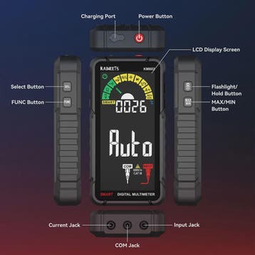 KAIWEETS KM601S/KM602 Digitale Multimeter: Smart & Manual, T, Doe-het-zelf en Verbouw, Verzenden, Nieuw