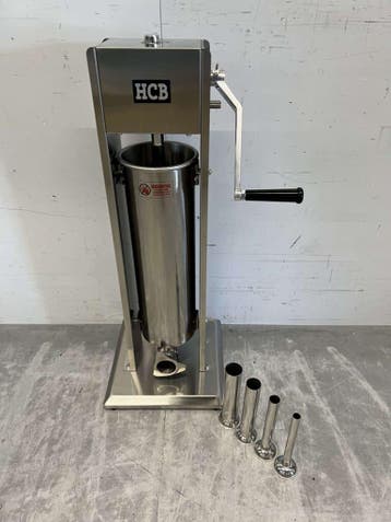 HCB RVS Verticale vulbus stopbus worstvuller 7 liter Horeca, Ophalen of Verzenden, Nieuw in verpakking