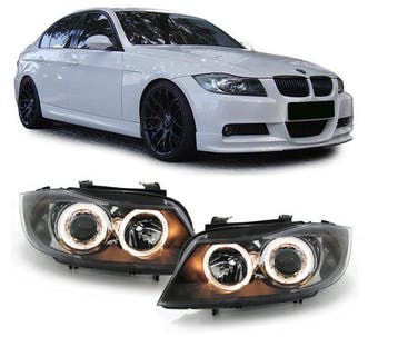 Angel eyes koplampen geel passend voor BMW 3 serie E90 en..., Verzenden, Nieuw