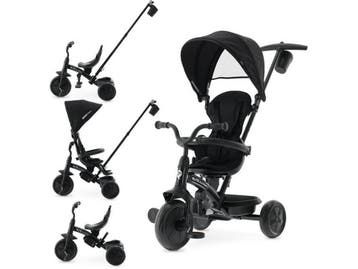 Qplay Elite Platinum - Driewieler 6 in 1 - Duwstang - Zwart, Fietsen en Brommers, Verzenden, Nieuw, Qplay