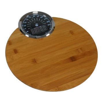 (33cm) Dual Display Bamboe Personenweegschaal 180 Kg, Verzenden, Nieuw