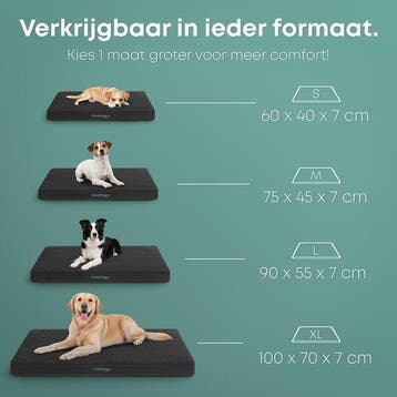 2dekans | CozySense® Orthopedisch Hondenkussen 90 X 55 Cm –, Dieren en Toebehoren, Ophalen of Verzenden, Zo goed als nieuw
