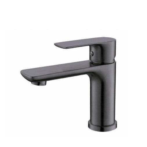 Gun Metal Wastafelkraan – Moderne Wastafelkraan | 15cm hoog, Doe-het-zelf en Verbouw, Sanitair, Nieuw, Rvs, Kraan, Verzenden
