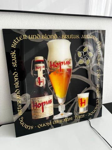 Hopus LED Lichtbord / Reclamebord – Belgisch Bier –