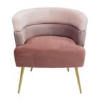 *WOONWINKEL* Kare Design Sandwich Roze Design Fauteuil Fluwe, Huis en Inrichting, Fauteuils, Verzenden, Nieuw, Stof