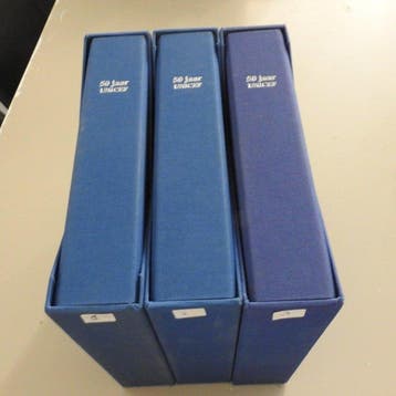 Wereld - Postzegels en brieven/fdc 50 jaar UNICEF, Gestempeld