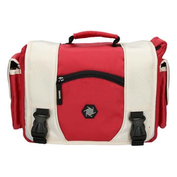 Delamax Cameratas Delabag Medium Rood/Beige, Audio, Tv en Foto, Fotografie | Fototassen, Ophalen of Verzenden, Nieuw, Schoudertas