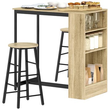TRUUSK Bartafel Met Barkruk Set - 3-dlg. Bartafel-Set Met Ke, Verzenden, Nieuw