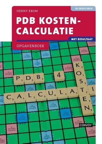 PDB Kostencalculatie Opgavenboek met resultaat 9789463171663, Zo goed als nieuw