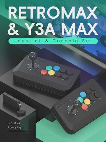 Wireless Arcade Stick Y3A Max - Pro Fight Joystick voor PC,, Verzenden, Nieuw