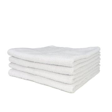Badlaken Wit 70x135cm 100% Katoen - Treb STAN, Verzenden, Nieuw, Overige kleuren, Handdoek