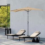 2dekans | Angel Living Balkonparasol - Halfrond - 265 x 132, Ophalen of Verzenden, Zo goed als nieuw