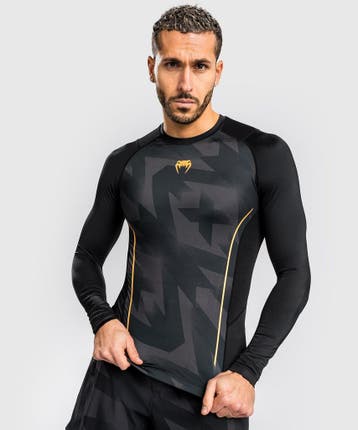 Venum Razor Rash Guard Lange Mouwen Zwart Goud, Ophalen of Verzenden, Nieuw
