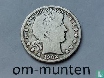 Verenigde Staten ½ dollar 1902 (S), Verzenden, Losse munt, Goud