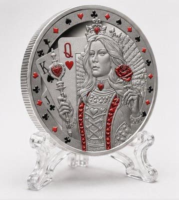 Niue. 2 Dollars 2026 – Queen of Hearts – 1 oz Silver Coin –