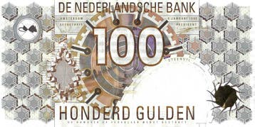 Bankbiljet 100 gulden 1992 Steenuil Zeer Fraai (grote C), Verzenden