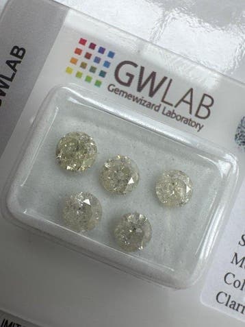 Zonder minimumprijs - 5 pcs Diamant (Natuurlijk) - 1.82 ct -, Nieuw
