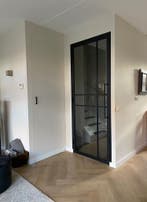 Echt stalen deuren met kozijn 3,4 of 6 vlaks met divers glas, 80 tot 100 cm, Binnendeur, Nieuw, Ophalen of Verzenden