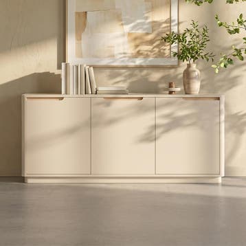 *WOONWINKEL* Mat Dressoir Grijsbeige 152 Cm, Verzenden, Nieuw