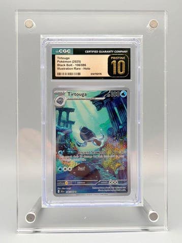 Pokémon Graded card - Tirtouga - Black Bolt - 106/086 - CGC, Nieuw
