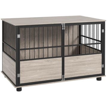 Hondenbox, Robuust &amp; Stijlvol, 100x60x68cm, Walnootafwer, Dieren en Toebehoren, Hondenkleding, Verzenden, Nieuw