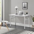 Eettafel bureau 120x60x75 - 76,4 cm opvouwbaar verstelbaar w, Verzenden, Nieuw