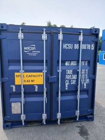 8ft Lekbak Container – Nieuw en Scherp geprijsd!