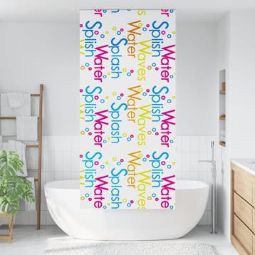 vidaXL Doucherolgordijn 110x240 cm stofbreedte 106 cm, Verzenden, Nieuw