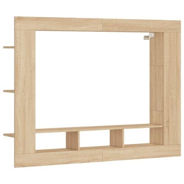 Zwevend Tv-kastje | 152x113cm | Tweedekansje | OP=OP, Modern, functioneel, 100 tot 150 cm, 150 tot 200 cm, Nieuw