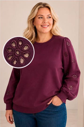 ONLY sweater Femme broderie mouw Maat:, Verzenden, Nieuw, Overige kleuren