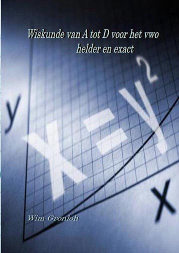 9789402168693 Wiskunde van A tot D voorhet vwo, Boeken, Schoolboeken, Verzenden, Nieuw, Wim Gronloh