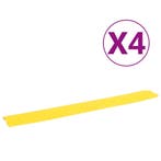 vidaXL Kabelbeschermers drempel 4 st 98,5 cm geel, Huis en Inrichting, Verzenden, Nieuw
