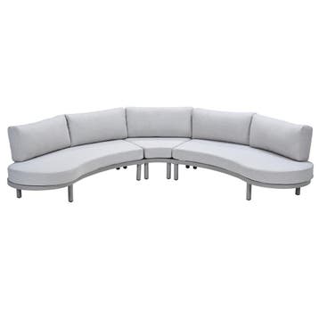 Garden Impressions Mallorca loungeset 3-delig - taupe, Verzenden, Nieuw