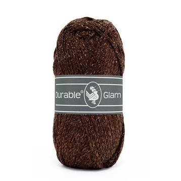 Durable Glam 2230 Dark Brown - Haakgaren / Breigaren, Hobby en Vrije tijd, Breien en Haken, Ophalen of Verzenden, Nieuw, Breien of Haken